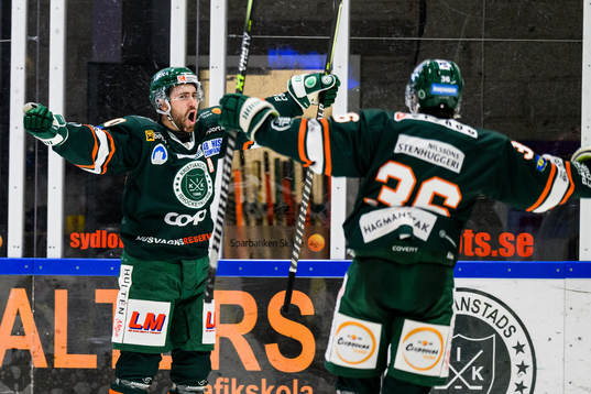 Kristianstads Rikard Olsen jublar