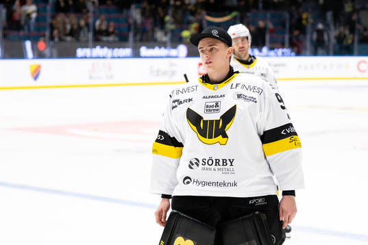Västerås målvakt Ian Blomquist deppar