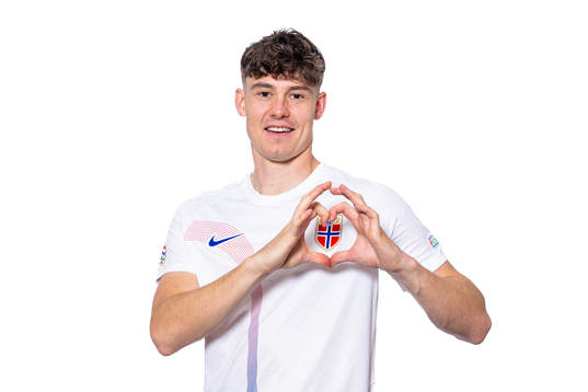 Jørgen Strand Larsen of the Norwegian national football
