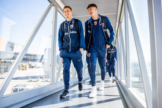 Kristoffer Zachariassen and Jørgen Strand Larsen of the