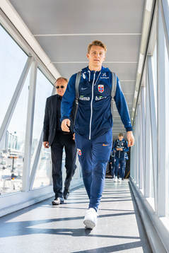 Geir Ellefsen, head of security, and Martin Ødegaard of
