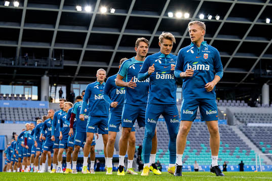 Sander Berge, Martin Ødegaard, Mats Møller Dæhli and