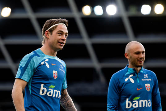 Patrick Berg and Fredrik Aursnes of the Norwegian national
