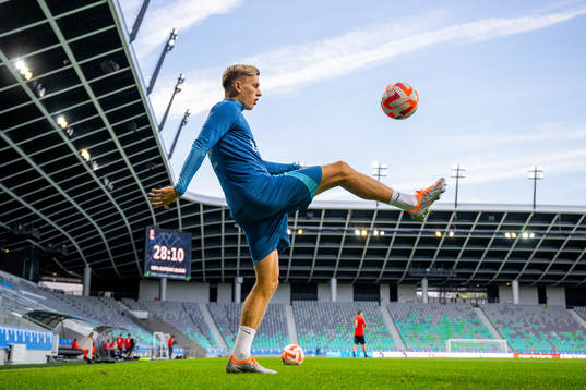 Marcus Holmgren Pedersen of the Norwegian national football
