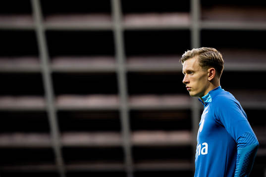 Marcus Holmgren Pedersen of the Norwegian national football