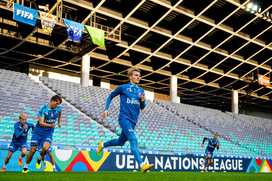 Martin Ødegaard of the Norwegian national football team