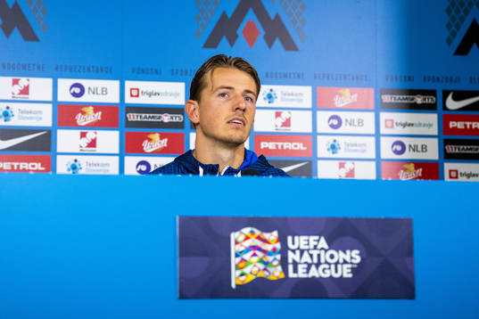Sander Berge of the Norwegian national football team