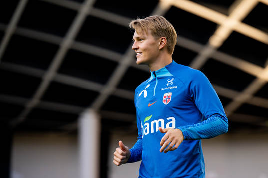 Martin Ødegaard of the Norwegian national football team