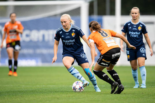 Djurgårdens Stinalisa Johansson och Kristianstads Alice