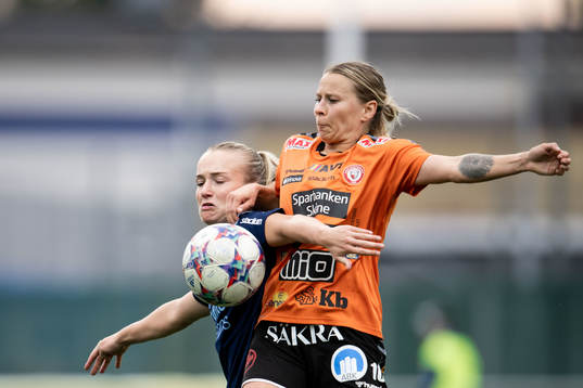 Djurgårdens Tove Almqvist och Kristianstads Emmi Alanen