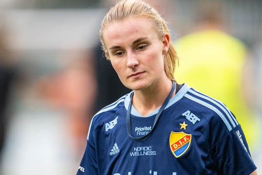 Djurgårdens Kamilla Lilhammer Karlsen deppar