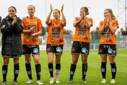 Kristianstads spelare jublar