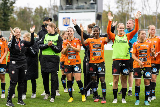 Kristianstads spelare jublar