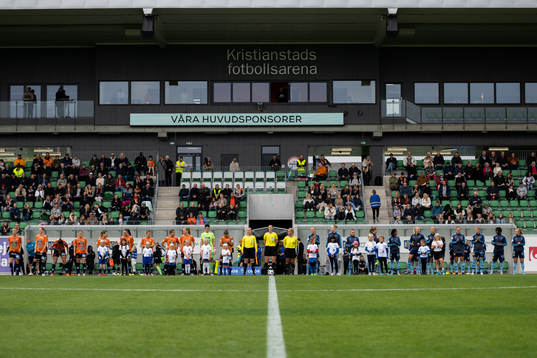 Djurgårdens och Kristianstads spelare