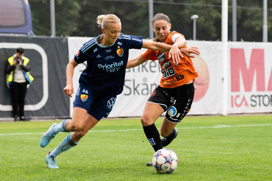 Kristianstads Alice Nilsson och Djurgårdens Sara Lilja