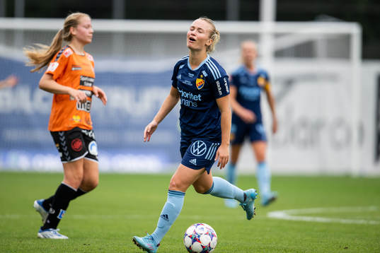 Djurgårdens Tove Almqvist deppar