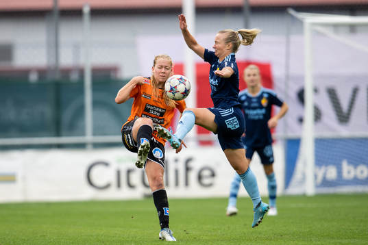Kristianstads Amanda Andradóttir och Djurgårdens Tove