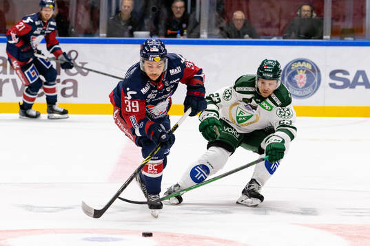 Linköpings Ty Rattie och Färjestads Ville Pokka