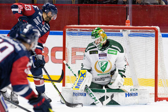 Färjestads målvakt Dennis Hildeby