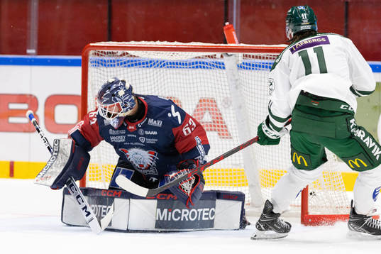 Färjestads Joakim Nygård gör 1-1 bakom Linköpings