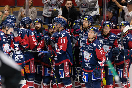 Linköpings spelare jublar