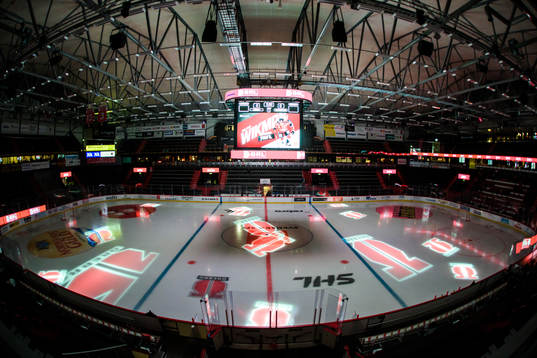 Interiör av Behrn arena