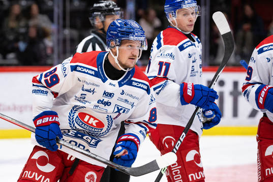 Oskarshamns Patrik Karlkvist jublar