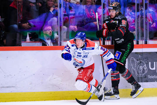 Oskarshamns Myles Powell och Örebros Leo Carlsson