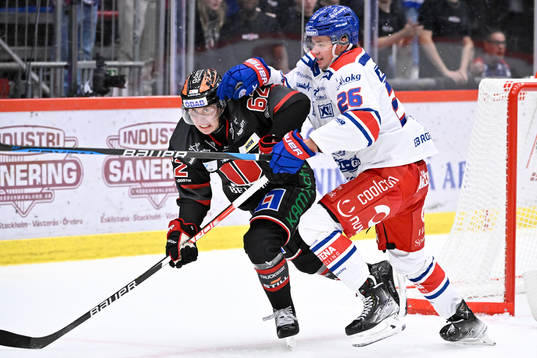 Örebros Robert Leino och Oskarshamns Lukas Pilö