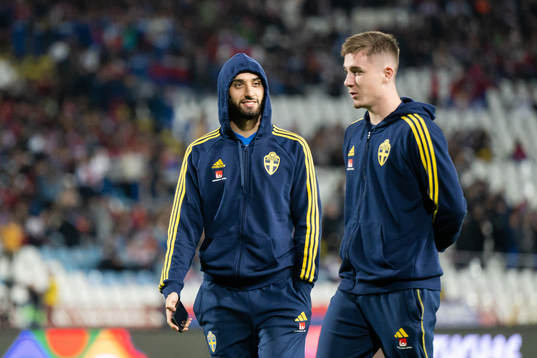 Aiham Ousou and Patrik Wålemark of Sweden