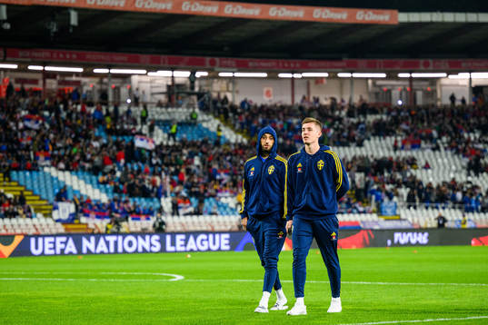 Aiham Ousou and Patrik Wålemark of Sweden