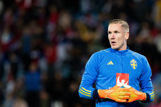 Goalkeeper Robin Olsen of Sweden