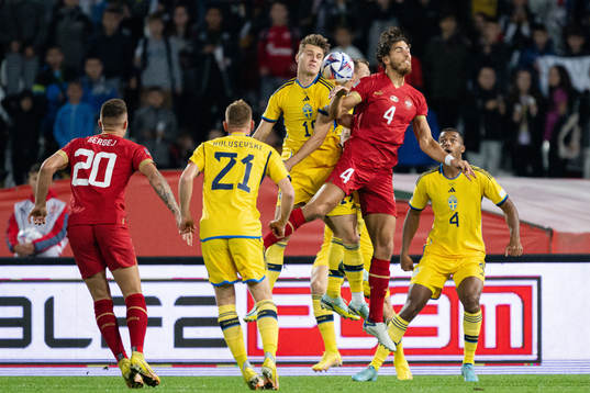 Mattias Svanberg of Sweden and Srdjan Babic of Serbia