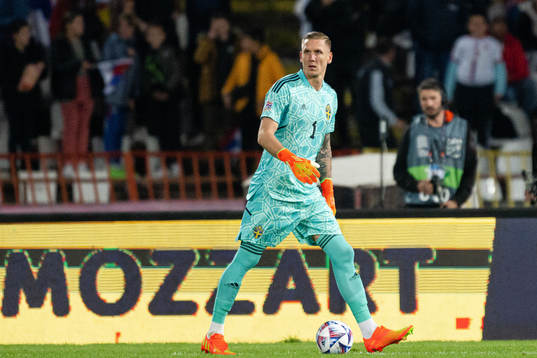 Goalkeeper Robin Olsen of Sweden