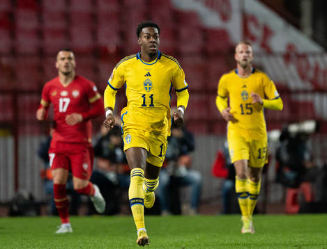 Anthony Elanga of Sweden