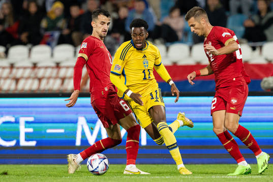 Anthony Elanga of Sweden