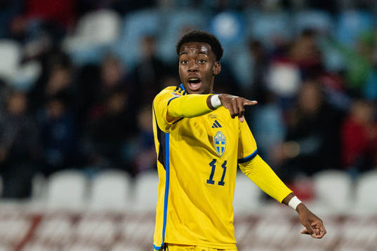 Anthony Elanga of Sweden