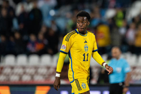 Anthony Elanga of Sweden