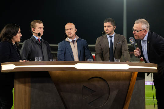 Head coach Janne Andersson of Sweden in the Viably studio