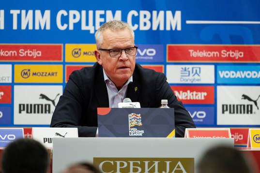 Head coach Janne Andersson of Sweden
