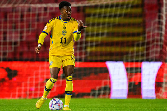Anthony Elanga of Sweden