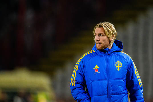 Emil Forsberg of Sweden looks dejected