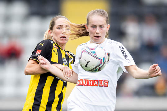 Häckens Elin Rubensson och Brommapojkarnas Ida Bengtsson