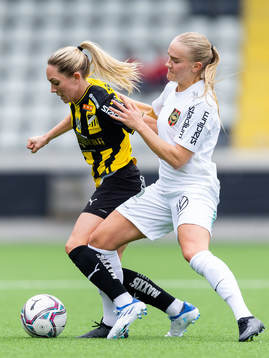 Häckens Elin Rubensson och Brommapojkarnas Klara Andrup