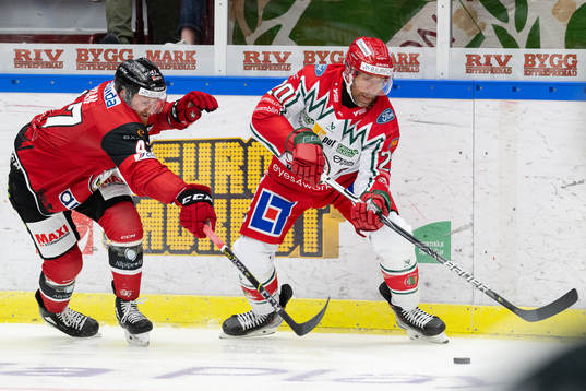 Malmö Redhawks Joakim Ryan och Frölundas Joel Lundqvist
