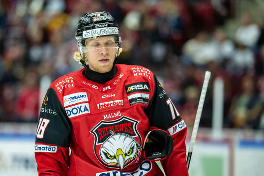 Malmö Redhawkss Marcus Sylvegård deppar
