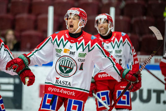 Frölundas Nicklas Lasu jublar