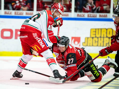 Frölundas Petteri Lindbohm och Malmö Redhawkss Ponthus