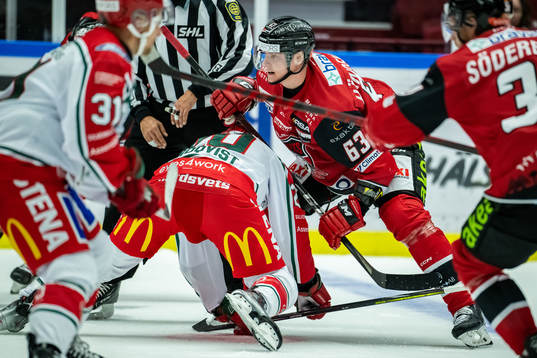 Frölundas Joel Lundqvist och Malmö Redhawkss Fredrik