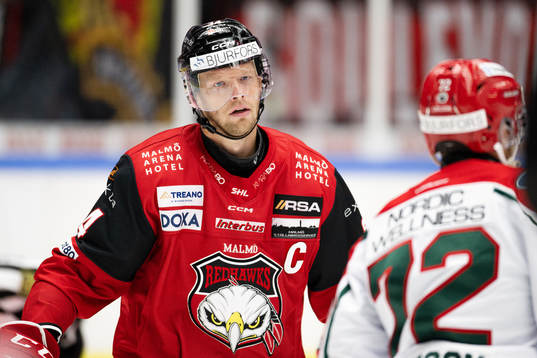 Malmö Redhawks Carl Söderberg deppar